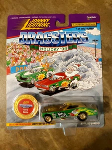 Johnny Lightning Dragsters Holiday '96 NITRO SANTA 1 of 15,000 Ltd Ed 1996 MOC - Bild 1 von 4