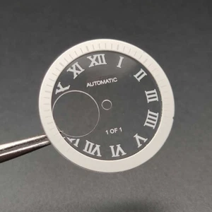28.5mm 3.0 Dial Foot Hollow Green Luminous Watch Dial Plate For NH38 Movement - Foto 1 di 10
