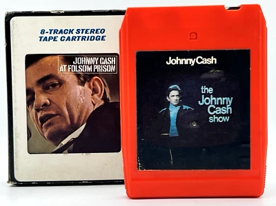 JOHNNY CASH 8 TRACK LOT OF 2 INCLUDES GREEN GREEN GRASS OF HOME FOLSOM PRISON Foto 1 de 4