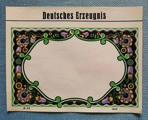 old Bottle Label label Otto Light Fuerstenwalde Spree Herrenstrasse Draft - Picture 1 of 2