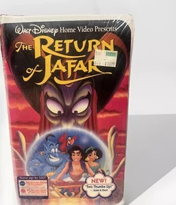 WALT DISNEY CLASSIC 1994 VHS Clam Shell Tape AladdinThe Return of Jafar Mattel - Foto 1 di 5