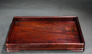 Treasure Big Fruit Purple Sandalwood Tea Plate - Picture 1 of 8