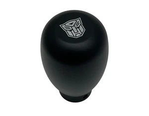 TRANSFORMERS AUTOBOTS ALUMINUM MANUAL GEAR SHIFT KNOB BLACK UNIVERSAL - Picture 1 of 8