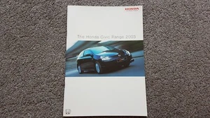 HONDA CIVIC RANGE SALES BROCHURE 2003 - Picture 1 of 3