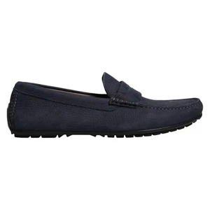 DOLCE & GABBANA Shoes Blue Calf Leather Slip On Men Moccasin EU41 / US8 750usd - Picture 1 of 10