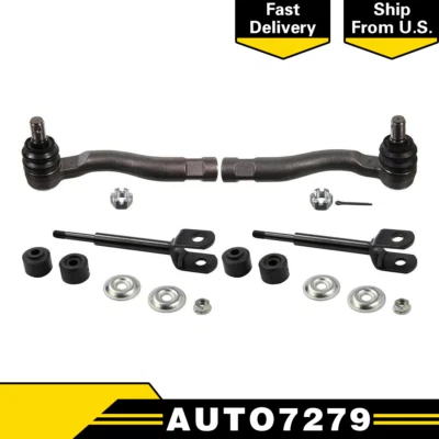 Par de 2 extremos de varilla de amarre interior de dirección para Toyota 4Runner 1986-1989 Foto 1 de 4