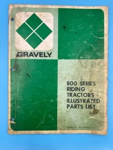 GRAVELY-800 Series Riding Tractors Parts List-Form No.21487 - Picture 1 of 2