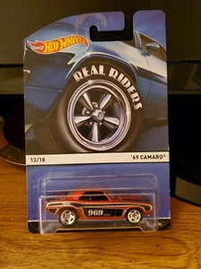 Hot Wheels 2014 real Riders 69 Camaro with real Rider tires - Picture 1 of 3