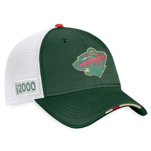 Men's Minnesota Wild Green/White 2022 NHL Draft Authentic Pro Adjustable Hat - Picture 1 of 4