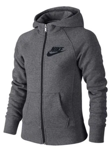 NEU MIT ETIKETT NIKE MÄDCHEN CARBON HEATHER YA76 SB FRANCHISE HOODIE MIT DURCHGEHENDEM REISSVERSCHLUSS GRÖSSE L 839473 091 - Bild 1 von 6