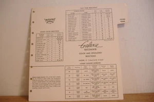 ~FORD GALAXIE SEDANS COLOR AND UPHOLSTERY SELECTIONS~ - Picture 1 of 1
