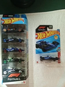 2025 HOT WHEEL F1 5-PACK FORMULA 1 W/ WILLIAMS RACING MAINLINE, 6 CARS. - Picture 1 of 24