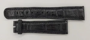 Authentic A. Lange & Sohne Genuine Black Leather Watch Strap 20/16mm, 74+112mm. - Picture 1 of 2