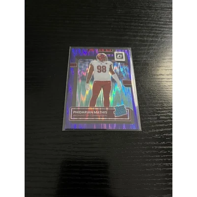 2022 Donruss Optic Purple Shock Prizm Rated Rookie RC Phidarian Mathis #268! - Image 1 of 2