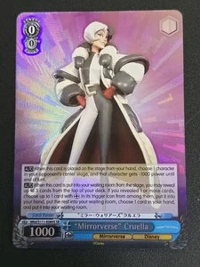 Weiss Schwarz English Disney Mirrorverse MIRRORVERSE CRUELLA SR TCG - Picture 1 of 1
