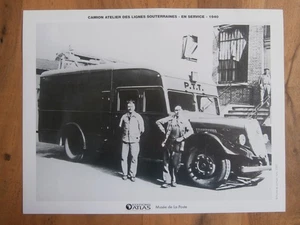 PHOTO CAMION ATELIER DES LIGNES SOUTERRAINES EN SERVICE ( Musée de la poste ) - Picture 1 of 1