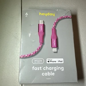 MFi Certified IPhone 6 feet, fast charger cable type C to lightning, Rose Pink. - Picture 1 of 2