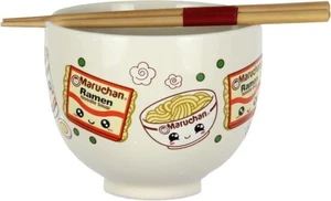 Paquete de tazón de fideos Maruchan Ramen con palillos de madera/cuchara y soporte para palillos - Imagen 1 de 6