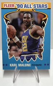 Karl Malone 1990-91 Fleer Basketball All-star CARD #7 NICE! - Picture 1 of 2