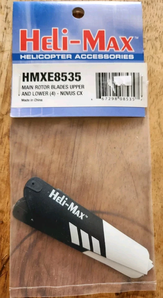 Heli Max Main Rotor  Blades  Upper  & Lower Novus CX  HMXE8535 -   4 Blades - Image 1 of 1