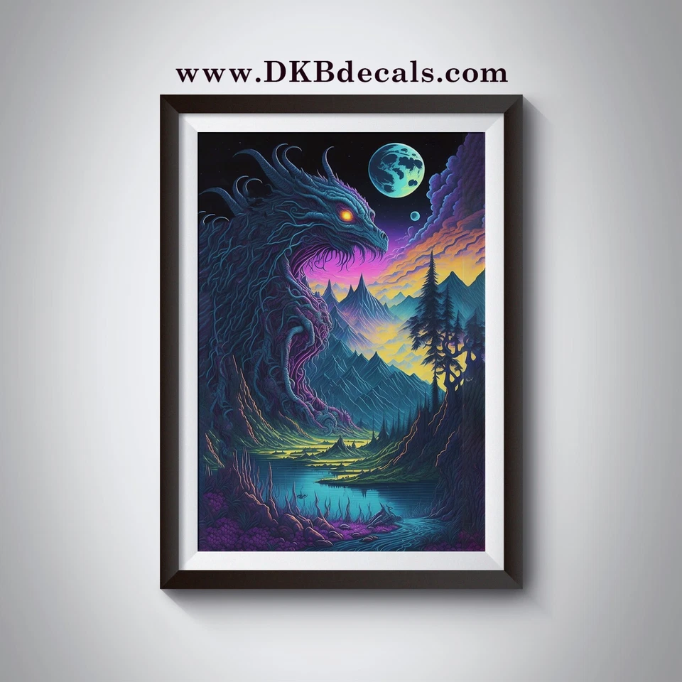 Surreal Psyprints - Trippy Psychedelic Poster Designs - Various Sizes Available - Image 1 of 1