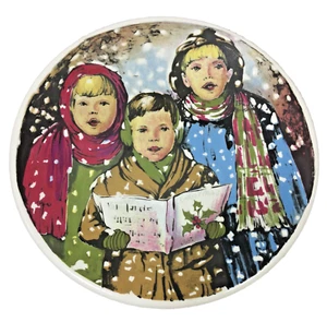 Weihnachtsgrüße englische Eisenstein Keramik 7" dekorativer Teller Karolinger - Bild 1 von 24