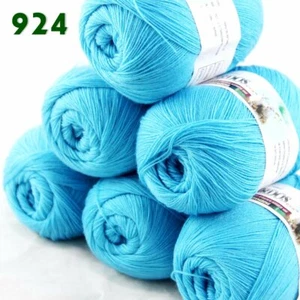 Sale 6 Ballsx50gr LACE Rugs Acrylic Wool Cashmere Hand Crochet Knitting Yarn 924 - Picture 1 of 10