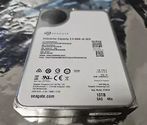 10TB Seagate SAS 7.2K RPM 12Gbps 3.5in 4Kn HDD ST10000NM0226 HARD DRIVE - Picture 1 of 12
