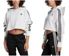 Adidas Adicolor Classics Crop Hoodie In White Womens Size Small