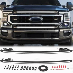 For 17-22 Ford Super Duty F-250 LED Grill Accent Lights Bar Kits - Picture 1 of 9