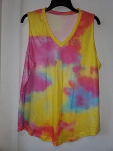 Neu ohne Etikett Markenlos Batik Top Größe XL #360 - Bild 1 von 3