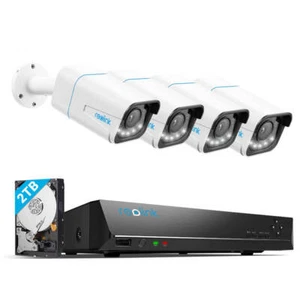Reolink RLK8-811B4-A 4K PoE Überwachungssystem Set 5X optischem Zoom & Spotlight - Afbeelding 1 van 13