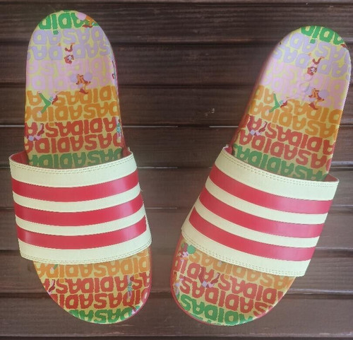 Farm Rio Sandali Collab con Adidas Pearl Citrine Slide Sandalo Donna Taglia 10