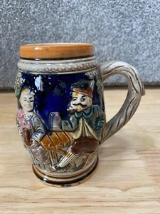 Tazza Tankard Tilso Birra Tedesca Dipinta A Mano Giardino Birra Stien Made In Japan - Foto 1 di 6