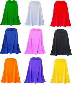 NUEVO 40" Capa de Superhéroe Disfraz Halloween Vestido Fiesta Capa Hombres Mujeres Colores - Imagen 1 de 10