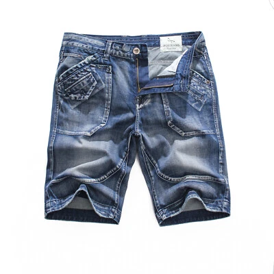 Pantalones Cortos de Denim FOX JEANS Para Hombre Julian Informales Azul - Talla 32-44 Foto 1 de 4