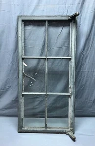VTG Tudor 19x40 Industrial Steel Casement 6 Lite Glass Window Old Gray 1258-22B - Picture 1 of 12
