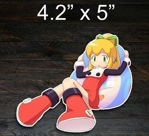 Megaman Roll Anime Girl Waifu Sticker Vinyl Decal Bumper Sticker - Picture 1 of 1