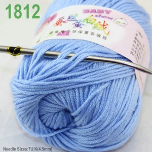 Sale Children soft warm 1ballx50g DK Baby Cashmere Silk Wool hand knitting Yarn - Picture 1 of 62