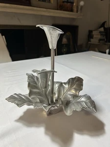 VTG ARTHUR COURT CALLA LILY CANDLE HOLDER 1991 CANDELARIA Signed **READ*** - Picture 1 of 4