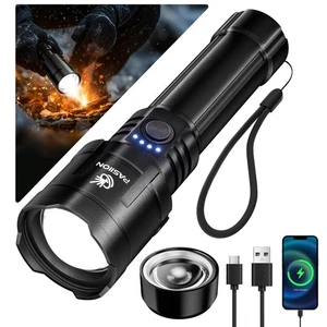 Rechargeable Flashlights High Lumens with Ignition Lens,2000 lumens LED Super... - Bild 1 von 9