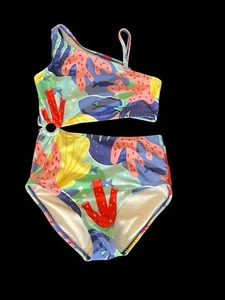 Carter's Girls Sea Life One-Shoulder Cut-Out Swimsuit Size 8 - Picture 1 of 13