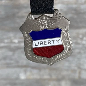 Vintage Liberty Watch Fob Red, White, Blue - Picture 1 of 4