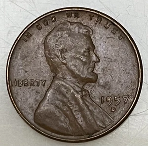 1957 D Us 1 Cent Coin - Picture 1 of 2