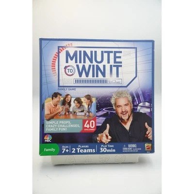 Minute To Win It Family Party Game Complete Board Game NBC Game Show Guy Fieri - Image 1 of 2