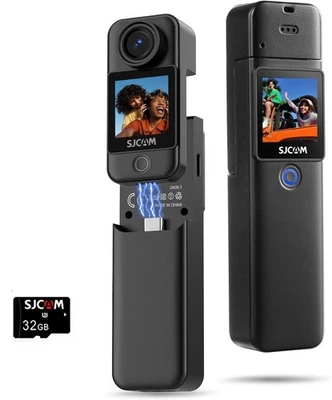 Câmera de ação 4K tela sensível ao toque vlog à prova d'água 6 eixos giroscópio câmera esportiva para Gopro - Imagem 1 de 4