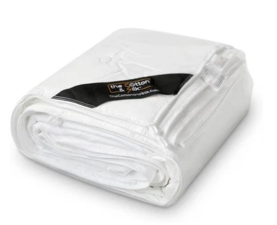 100% Mulberry Silk Filled Duvet Insert , 100% Cotton Cover, Breathable,Twin XL - Image 1 of 4