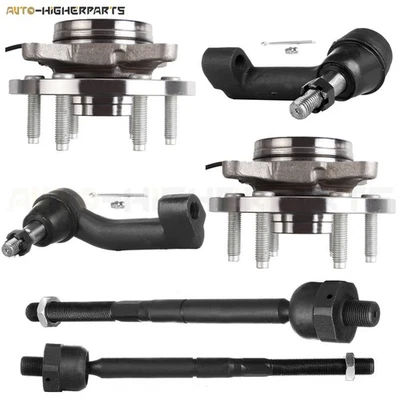 Para Ford Expedition 2007-2012 6 piezas barra de amarre de dirección delantera eslabón y buje de rueda Foto 1 de 4