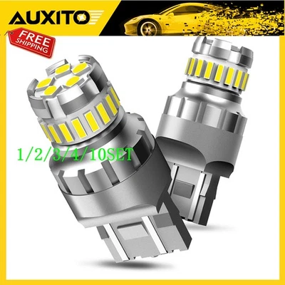 7440 7443 7441 Lâmpada LED traseira reversa legal super branca brilhante conjunto 1~10 - Imagem 1 de 4