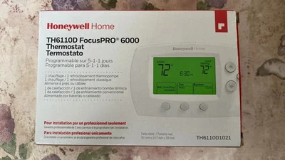 Termostato programable Honeywell FocusPRO 6000 5-1-1/5-2 días (TH6110D1021) Foto 1 de 2